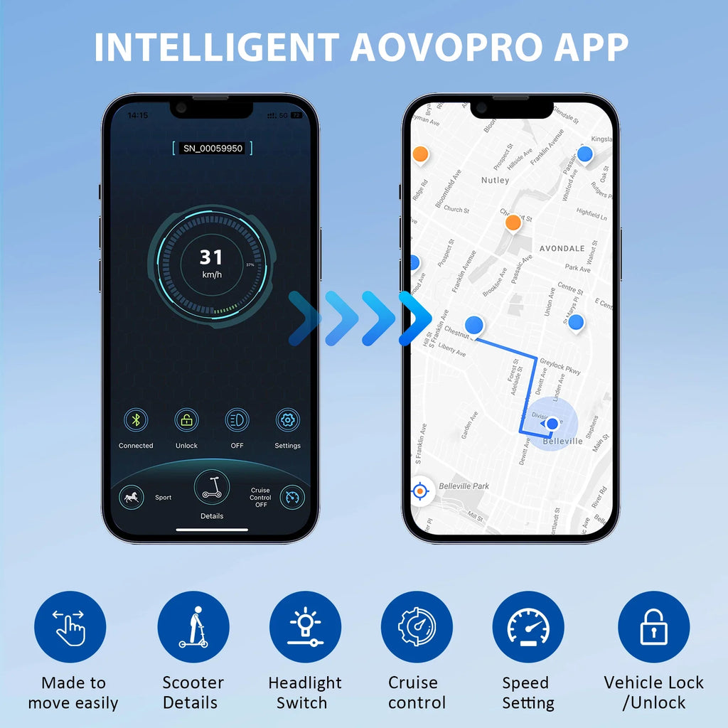AOVOPRO Smart Electric Scooter